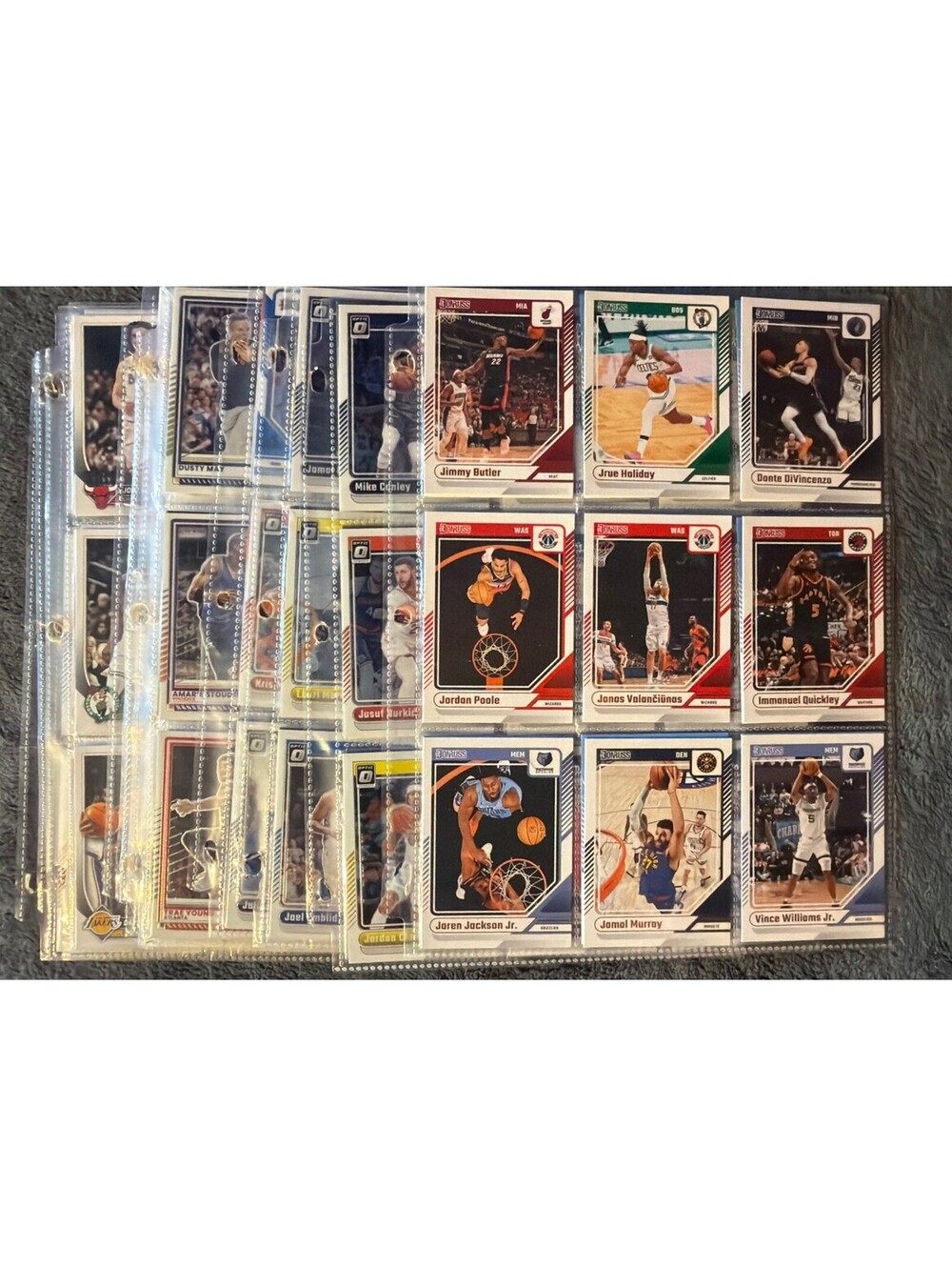 Basketball Card Lot 11 Pages Full Front And Back